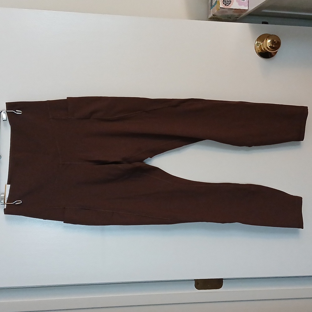 Members Mark Brown Women's Crop Leggings, Size M
